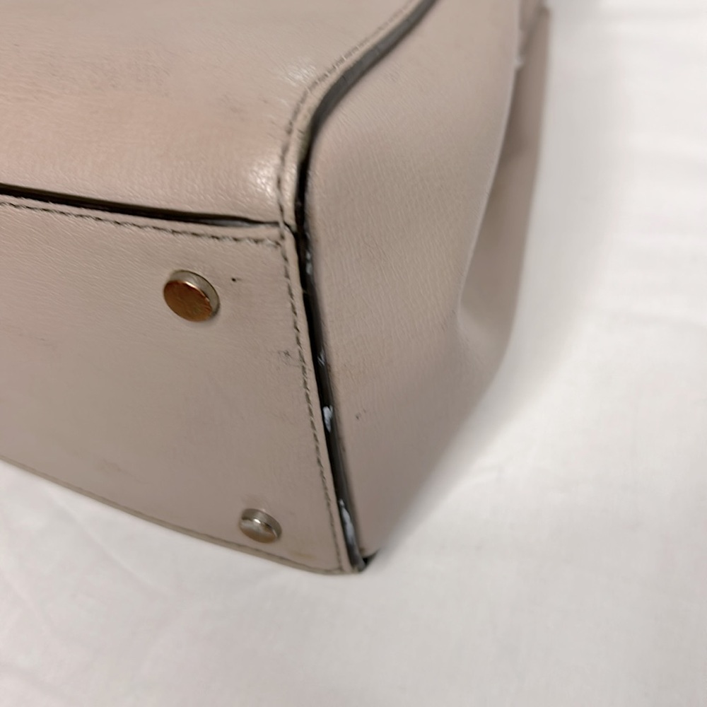 KATE SPADE NY blush pale pink medium satchel with 3 sections Detach straps. - Picture 9 of 16